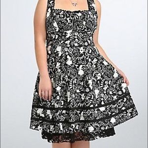 Torrid Alice and Wonderland Lace Dress.